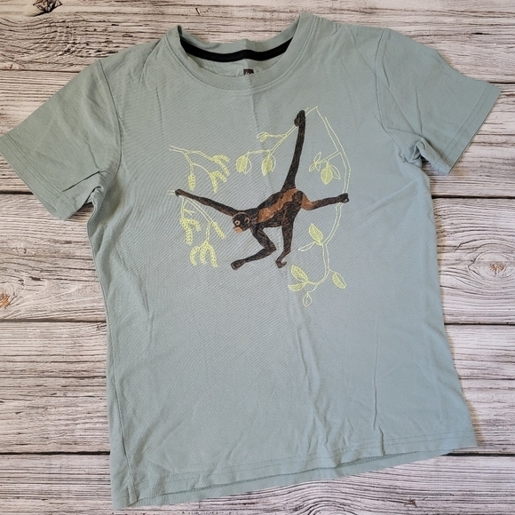 Tea Collection Monkey T-Shirt Size 12 EUC - Picture 1 of 4